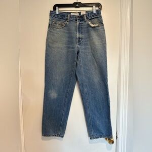 Vintage 80's 31x30 Justin Lee Ltd Stone Washed Relaxed Fit Cotton Mom Jeans.